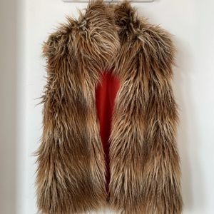 Faux fur vest